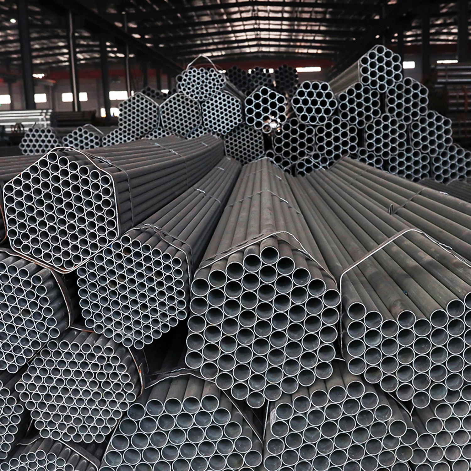 High-quality External Galvanized Lining Red Plastic Coated Composite Steel Pipe for Water Supply and Fire Fighting