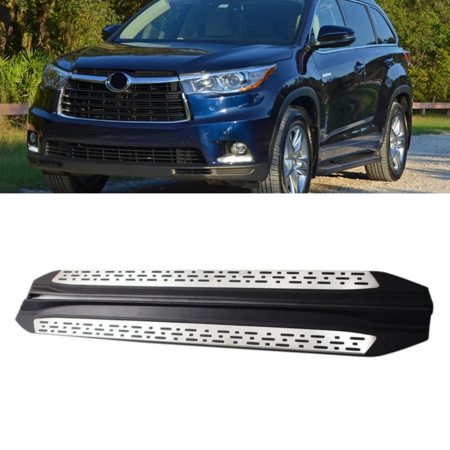 Foot Pedal Side Step Running Boards for Toyota Highlander 2015 Alloy SUV Exterior Accessories  Nerf Bar Steps