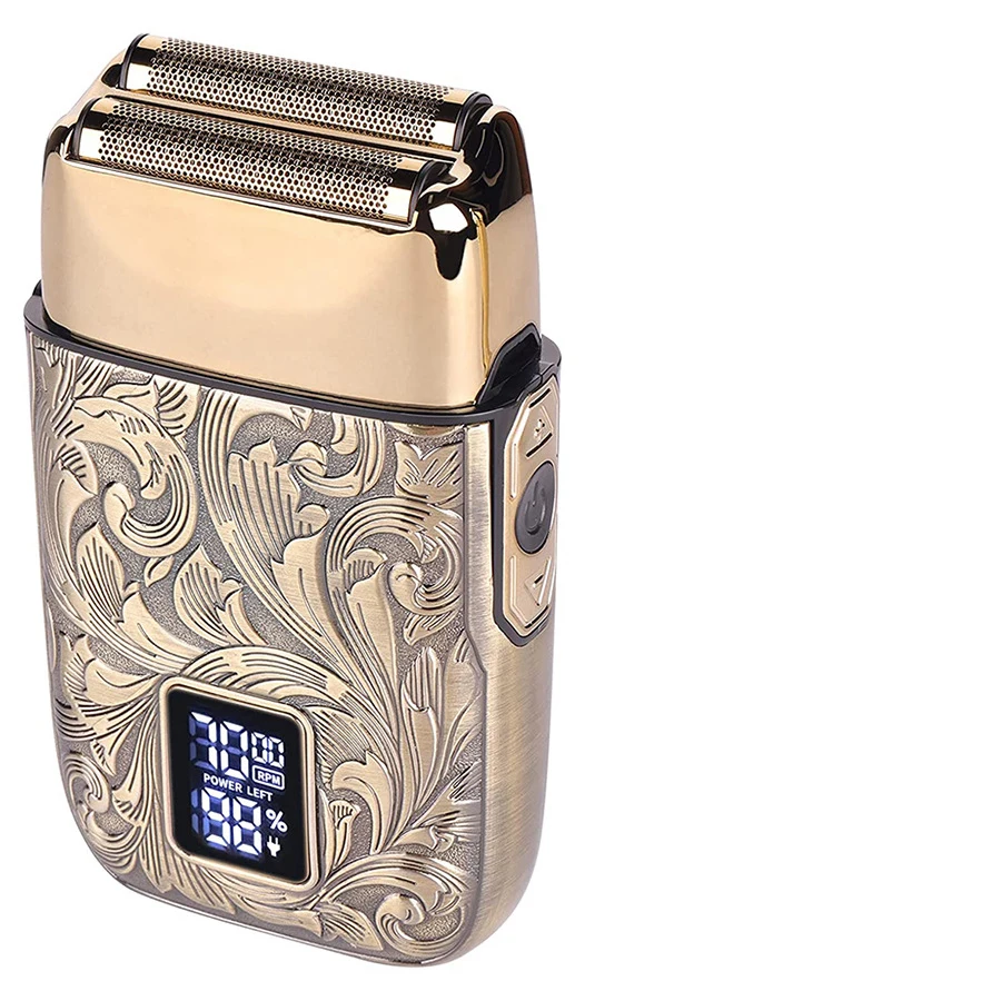 50off Reciprocating Dual Blade Digital Display Portable Electric Mini Shaver Hidden Camera