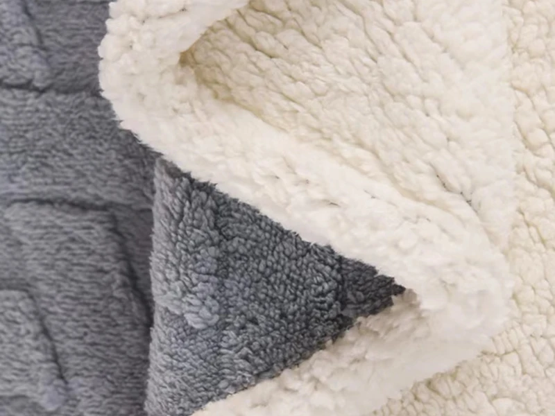 3D Jacquard Lattice Reversible Sherpa Throw Blanket Super Soft Cozy Fleece Lightweight Warm Thick Plush Fuzzy Fluffy Modern