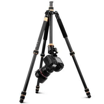 QZSD Q222C Carbon Fiber Tripod Lightweight Professional Compact Travel Camera Carbon Fiber Tripod with Low Gravity Ball Head detail image