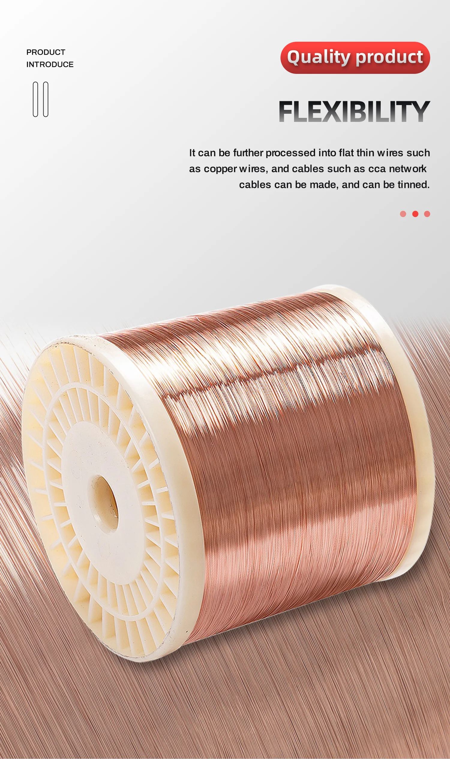 Pure Copper Wire 2.6mm 3.0mm 8.0mm 99.99copper Bare Copper Wire Cu
