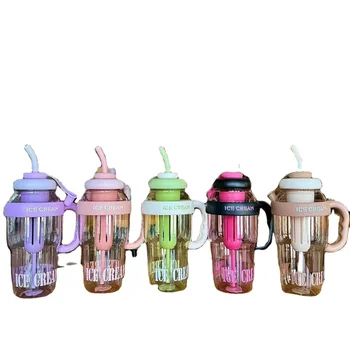 Coffee Cup car travel cup handle straw cup wholesale