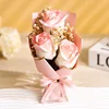 Gypsophile +3 roses Assortiment de couleurs rose et blanc