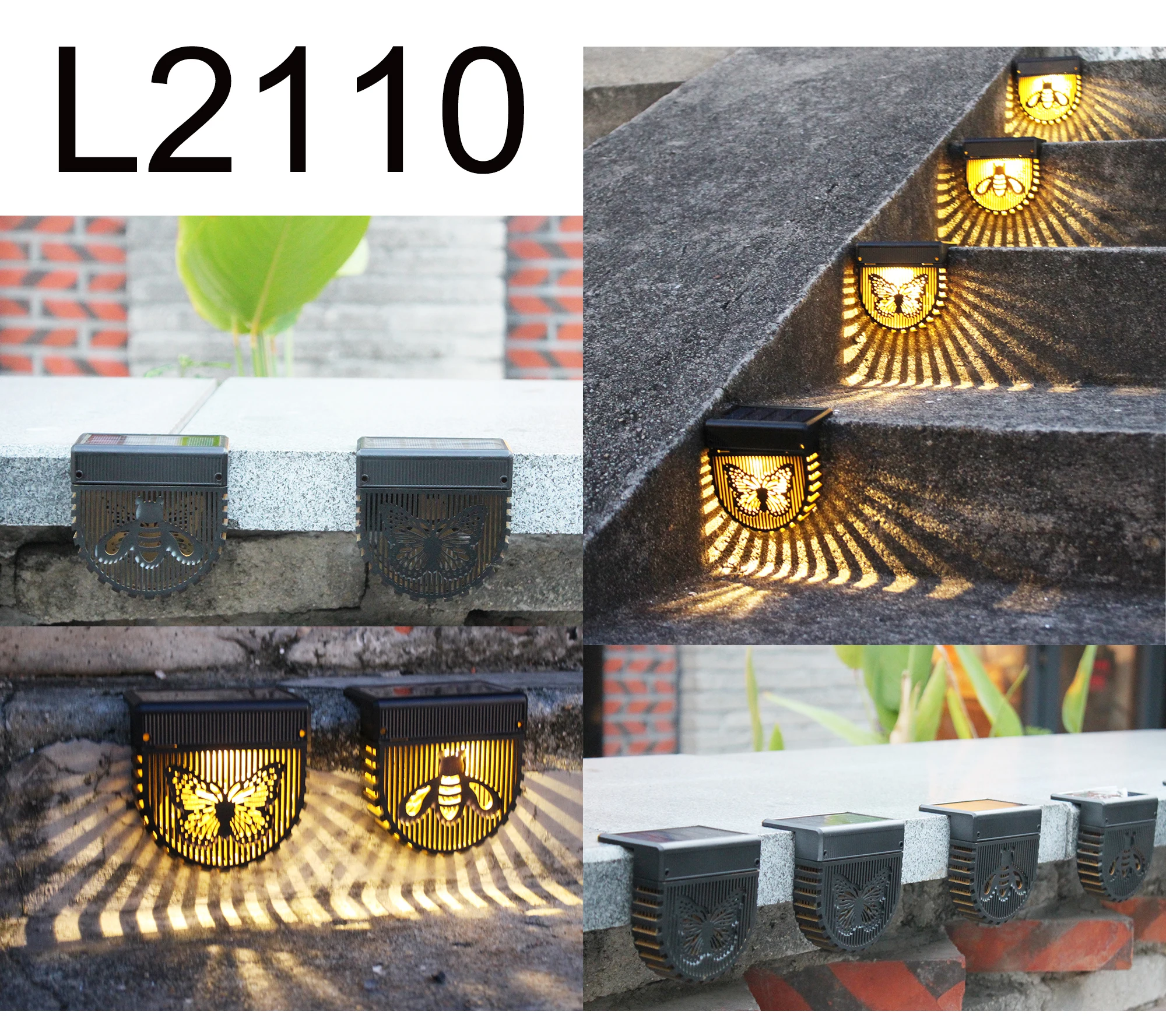 Waterproof Solar Garden Warm Deck Light Outdoor Backyard Decor LED Solar Fence Lights Step Lamp supplier