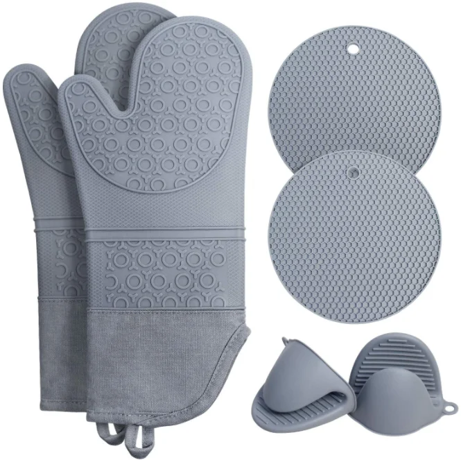 extra long silicone oven mitts