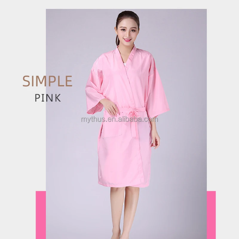 Long Sleeve Luxury Barber Hairdressing Salon Robe Women Barbers Gown ...