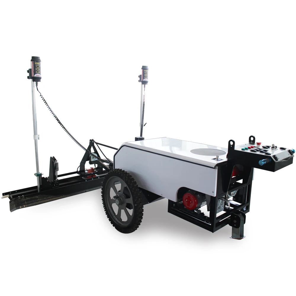 High Efficiency Land Ground Tool Vibratory Floor Paving Road Laser Screed Leveling Good Price Concrete Laser Screed Machine