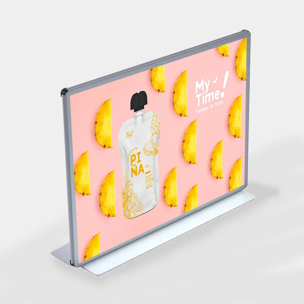 Advertising Poster Stand LED Lighting Frame Mounting Ultra Slim Light Box Poster Easy Change Lighting Display