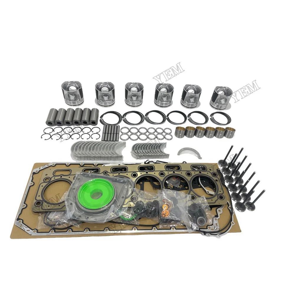 For Caterpillar C7.1 Engine Rebuild Kit With Cylinder Gaskets Set Piston Rings Bearing Valves Engine Replacement Parts 5