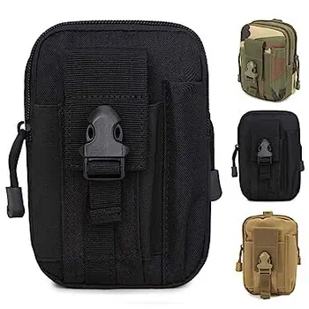 Nylon Multi-Functional Edc Tool Waist Bag Waterproof Zipper Backpack Tactical Molle Bag Men'S Waist Bag