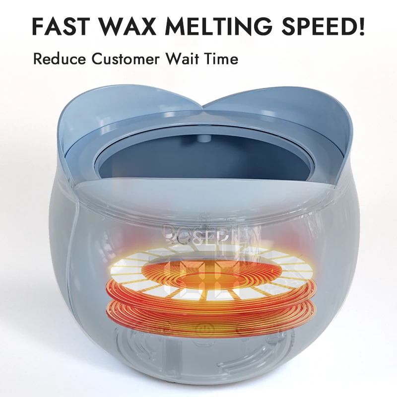 ROSEPIL 450ml Depilatory Wax Heater Kit Fast Shipping Mini Portable Digital Wax Warmer Set for Hair Removal