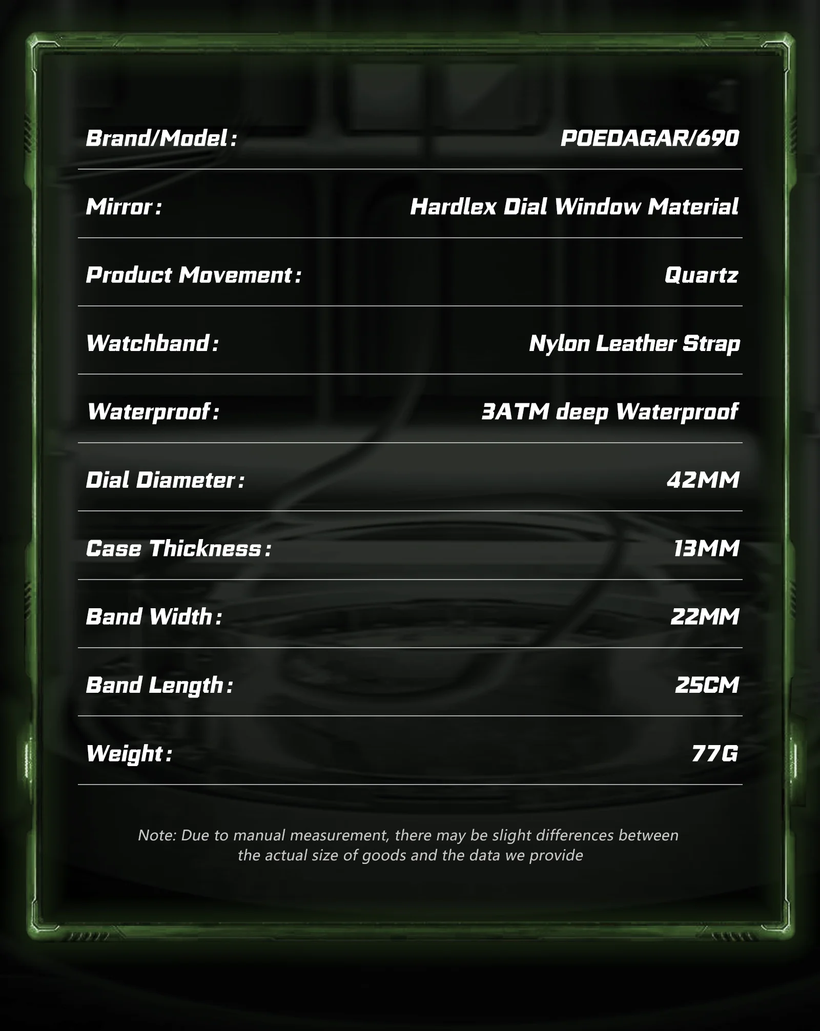 Poedagar 690 Stylish Multifunctional Waterproof Casual Trendy Watch For Men