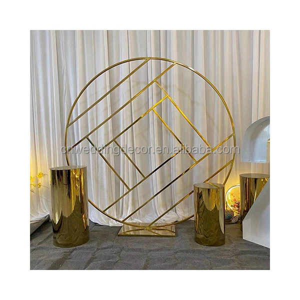 Beautiful Tempered Glass Round Wedding Stage Platform For Event ...