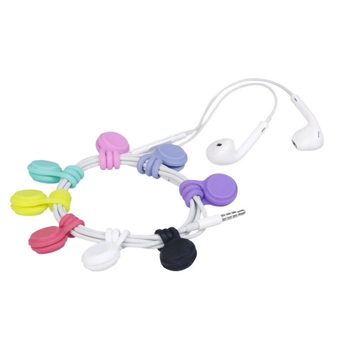 Прочный силиконовый Магнитный органайзер для кабеля на заказ прочные Магнитные Силиконовые поворотные завязки продажу