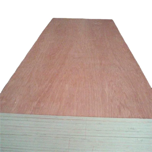 2.7mm 3mm 5mm 18mm Bintangor / Okoume/pine Wood Veneer Faced Plywood Commercial Plywood