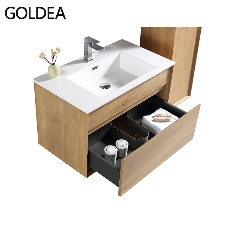 Горячая распродажа, Современная меламиновая мебель для ванной комнаты, шкаф ЕС, без пластиковой упаковки, стандарт