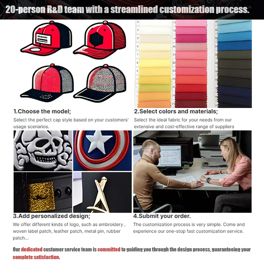 4UGEAR Factory Gorras Custom Mesh Caps Twill 6 Panel 112 Mesh Snapback 3D Embroidery Logo 4U Trucker Caps Hats for Men