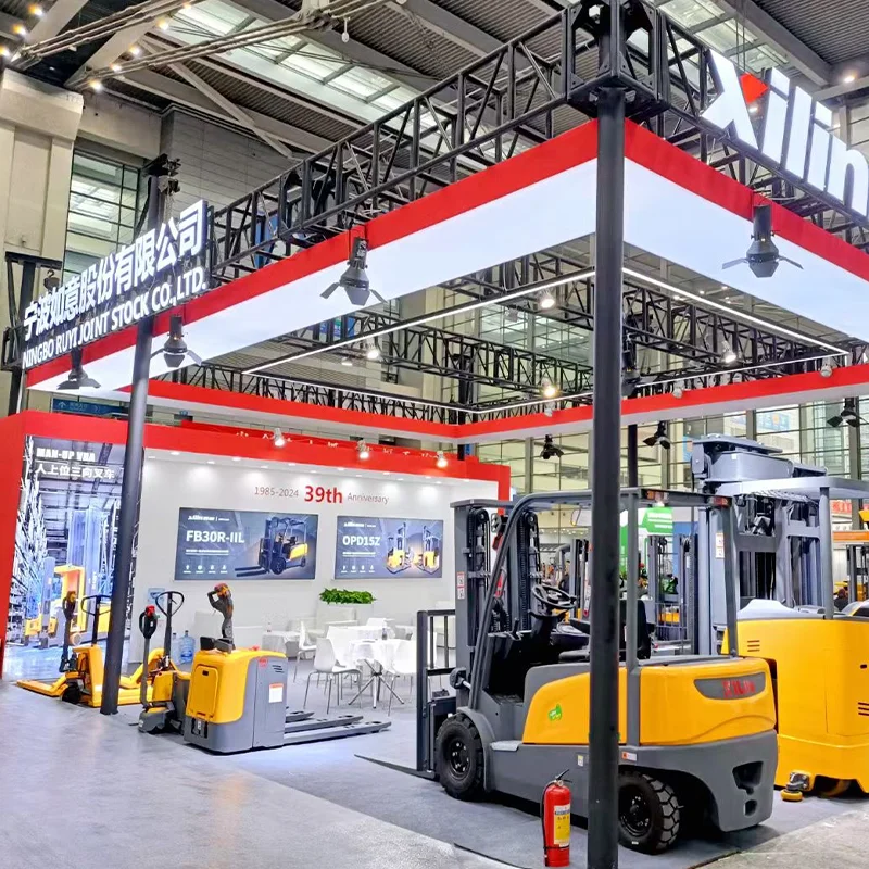 Xilin AC Driving Pallet Stacker System Maintenance Friendly Electric Walkie Stacker Forklift With Large Storage Battery
