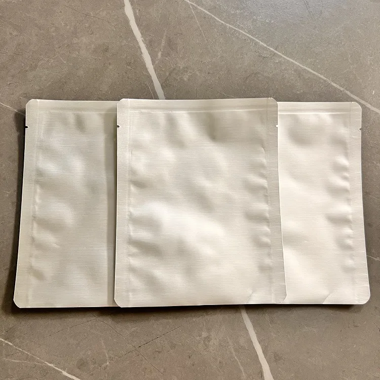 Wholesale Custom Printing Smell Proof Heat Sealable Three Side Seal Matte Sachet Empty Coffee Tea Food Packaging Bag