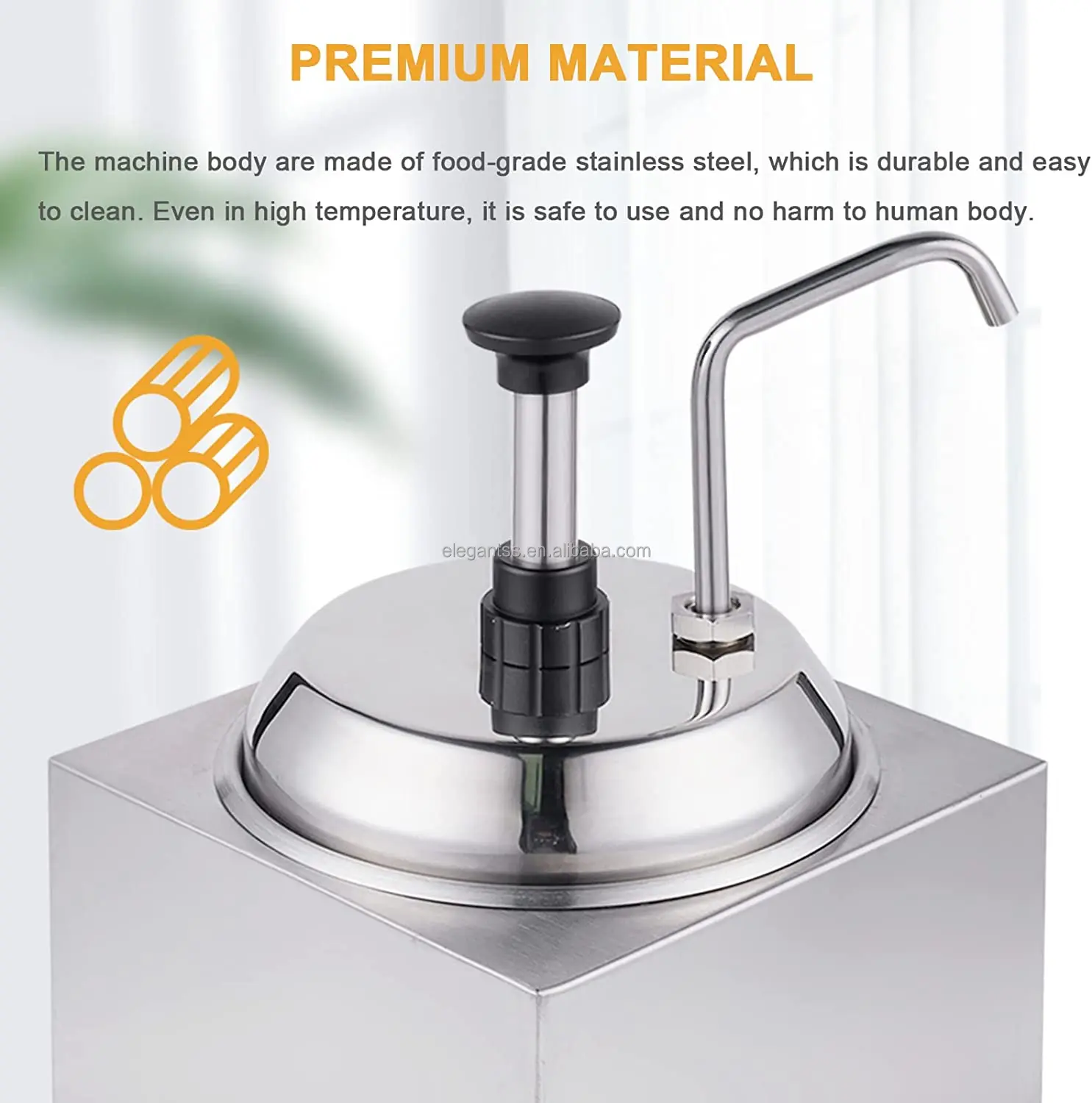Cooking Dispenser Machine Stainless Steel Condiment Dispenser Electric Dispenser Kitchen ...