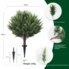 Ground inserted cypress tree style