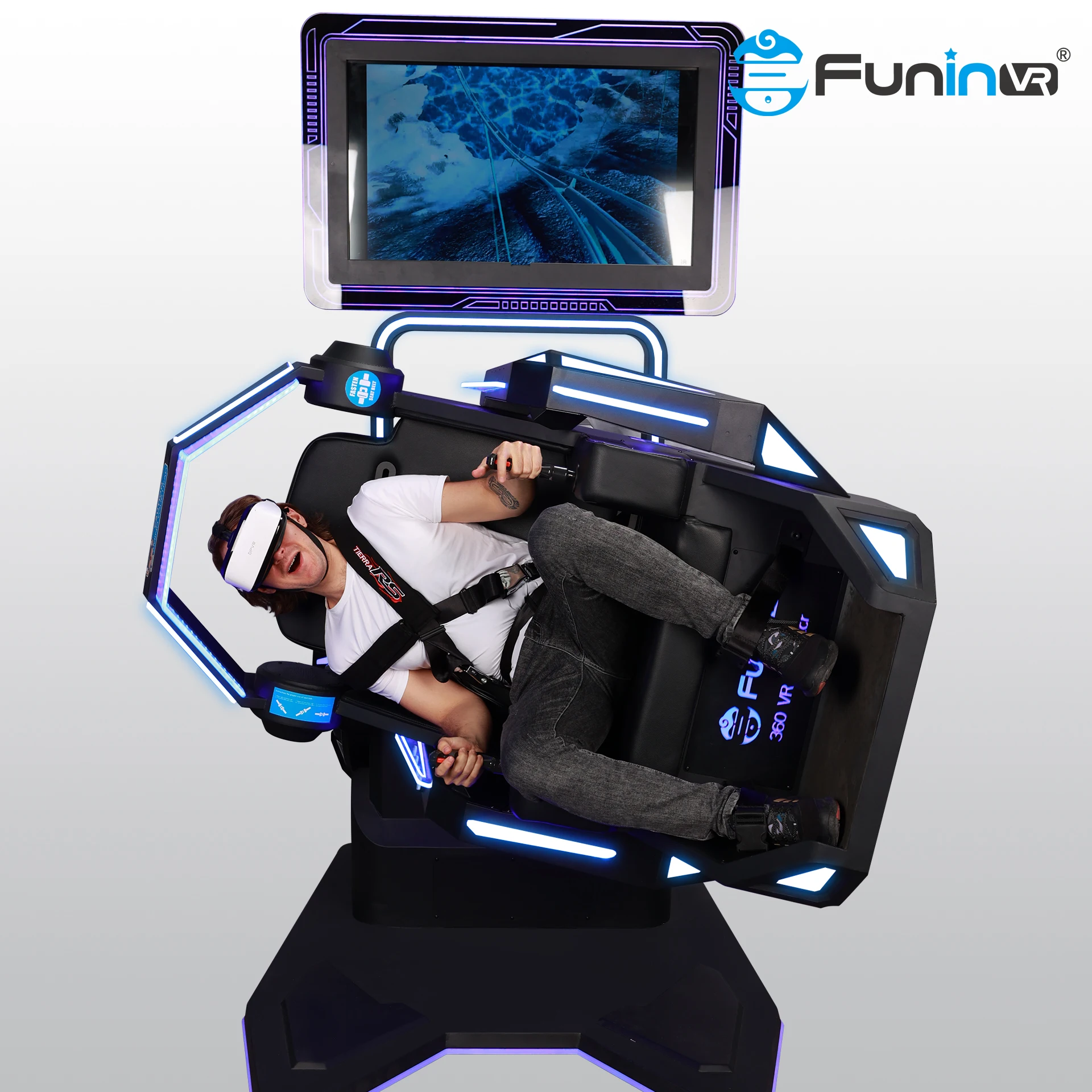 720 Degree Flight Simulator Cockpit 9D VR Shooting Rotating Games