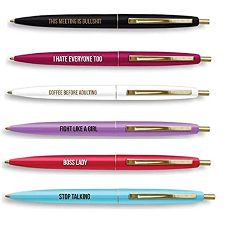 pens with sayings 2021 factory colorful
