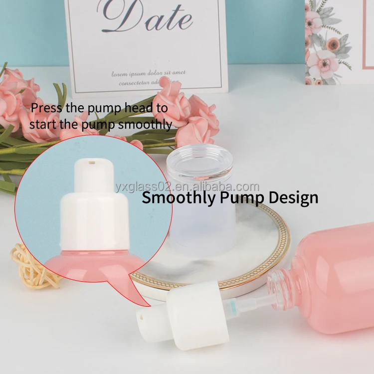 Cosmetic glass bottle 30g50g30ml40ml100ml120ml  glass container hot sale cosmetic set skincare packaging set details