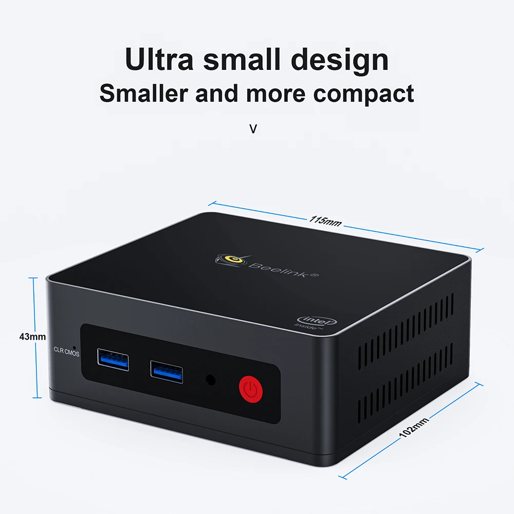 cheapest 256GB mini pc J4125 Small PC Game GK Mini Desktop Computers For Office Game player