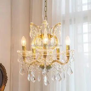 Modern Crystal Chandelier Warm White 3000K Hanging Indoor Living Room Lighting 220V