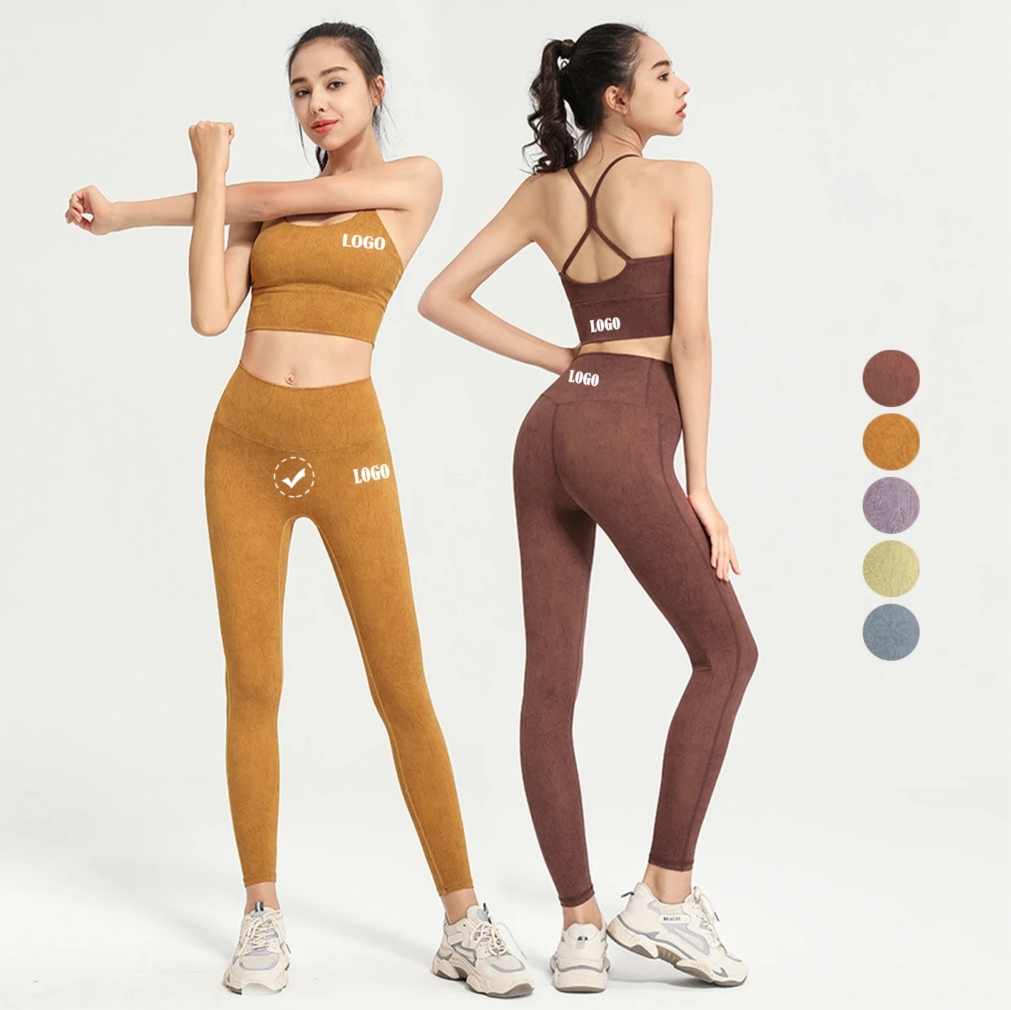 Two Piece Printed Sports Bra No Camel Toe Leggings Gym Fitness Sets - Buy  Yoga Sets, yoga Suit, leggings Fitness Women Product on Alibaba.com