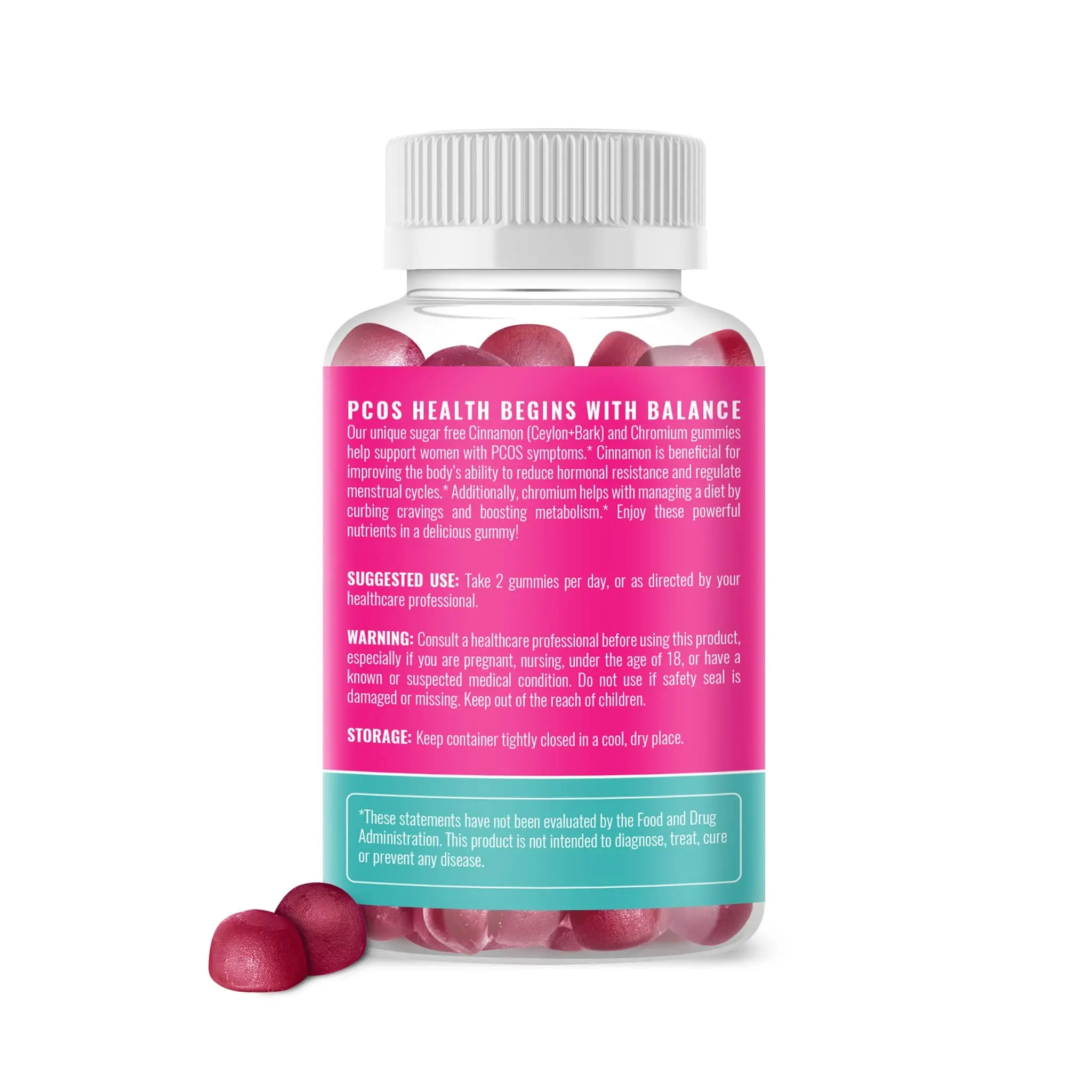 Pcos Herbal Gummies Cinnamon Complex With Chromium Helps Weight Loss