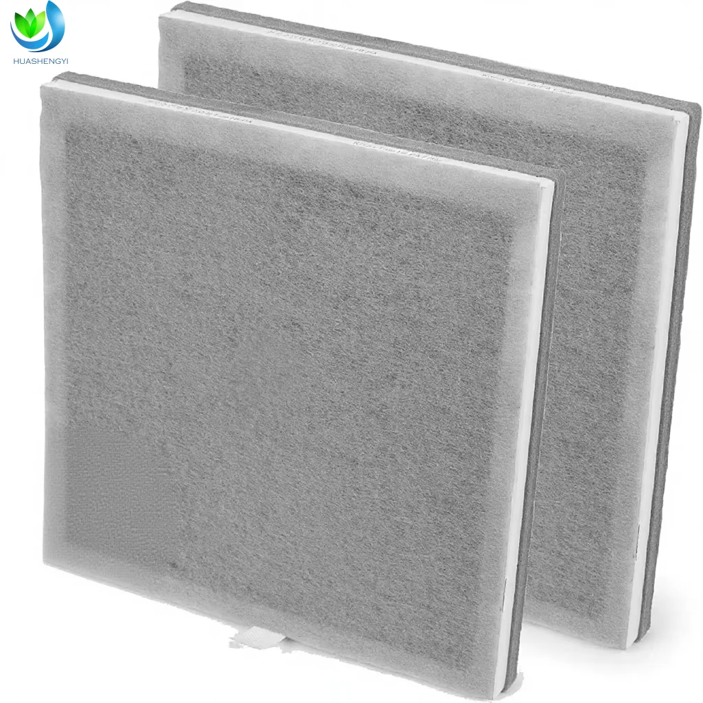 Customized 3-in-1True HEPA Replacement Filter Activated Carbon  for PureZone Air Purifier (PEAIRPLG)-2 Pack 8.5x1x9 Inches