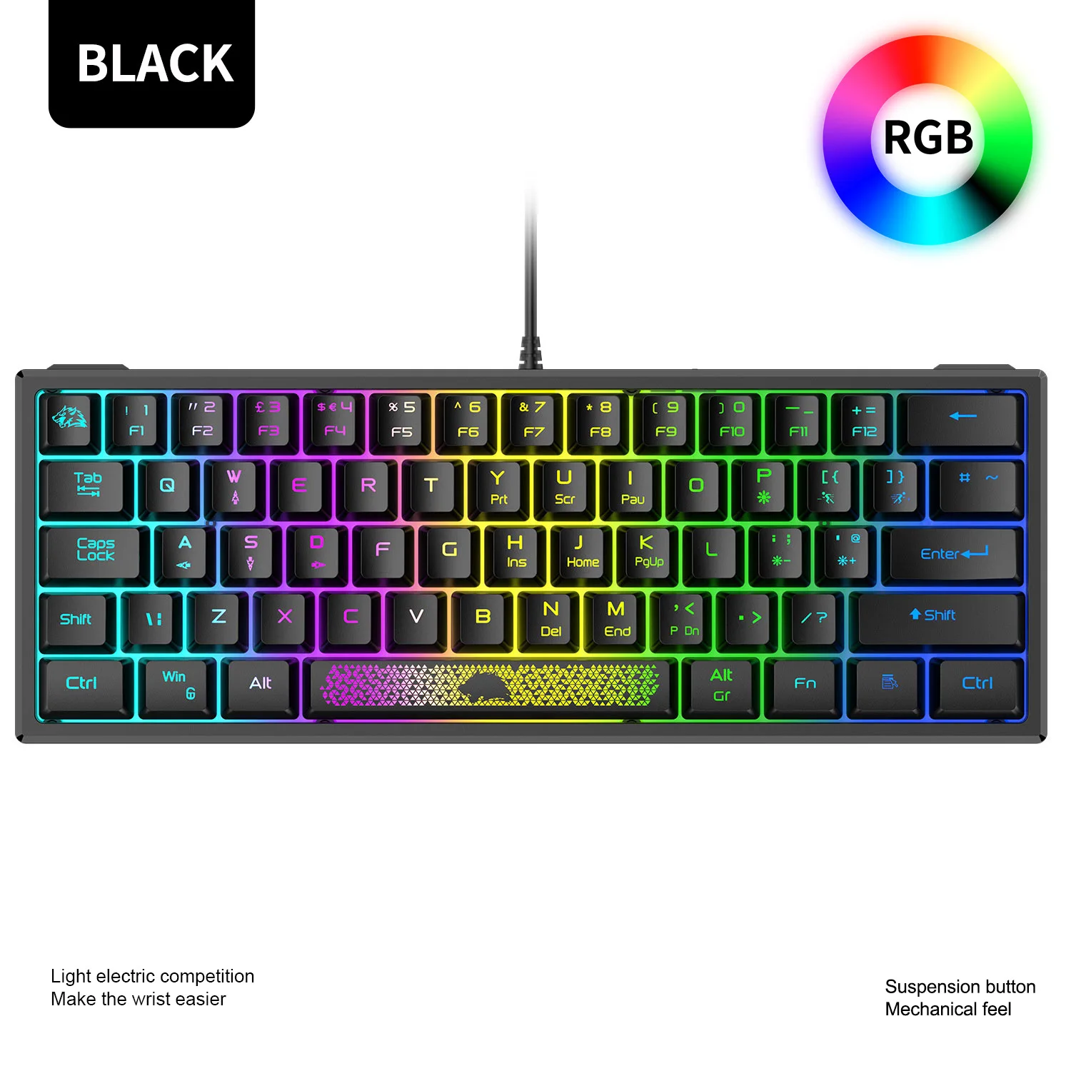 K61 62キー RGBバックライトキーボードセット