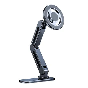 2025 Trending Long Base Magnetic Alloy Car Dashboard Phone Holder Mobile Phone Mount Holder for iPhone & for Huawei