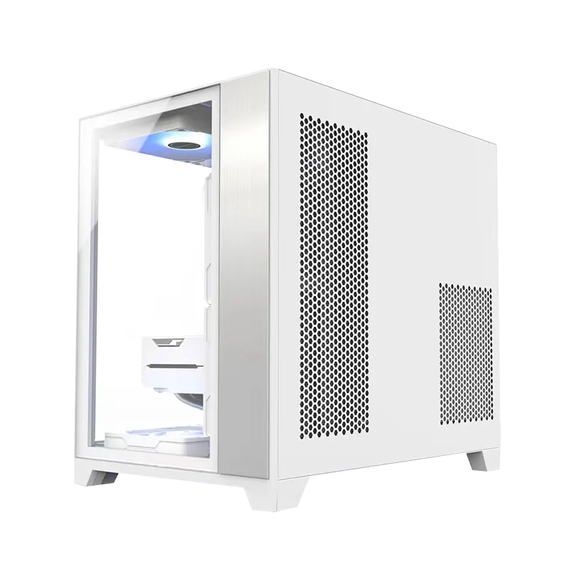 Wholesales Computer Parts Desktop ATX PC Cases OEM Factory White Computer Case for Gaming PC Gamer