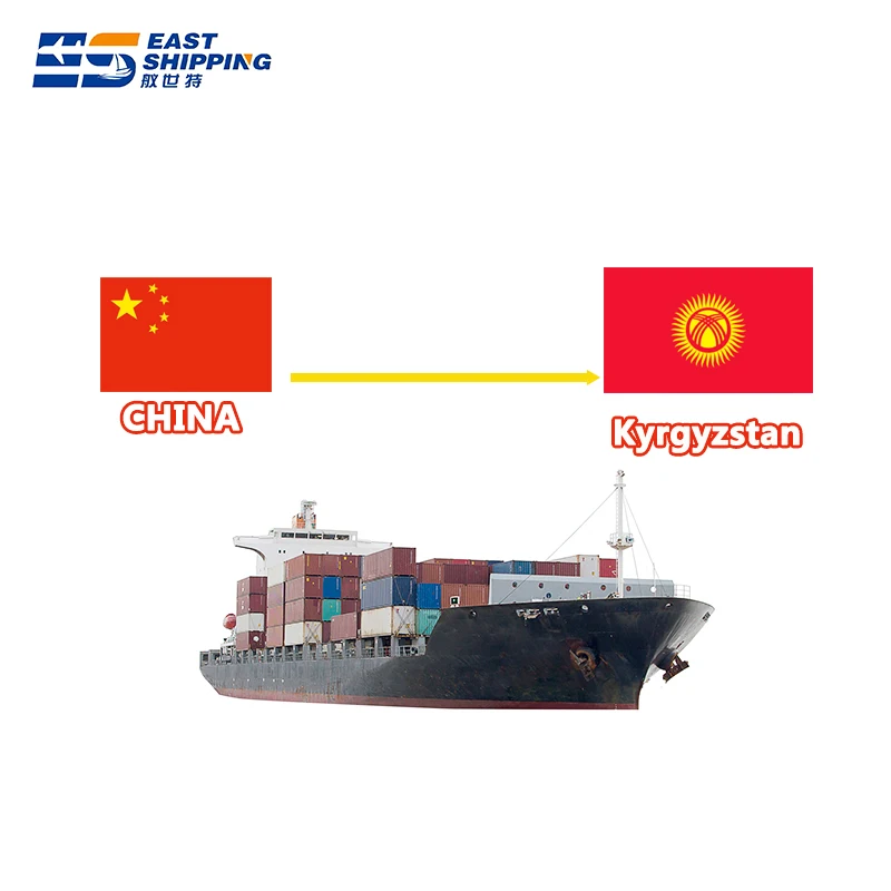 East Shipping Agent To Kyrgyzstan Sea Freight Container FCL LCL  Freight Forwarder Shipping Clothes From China To Kyrgyzsan