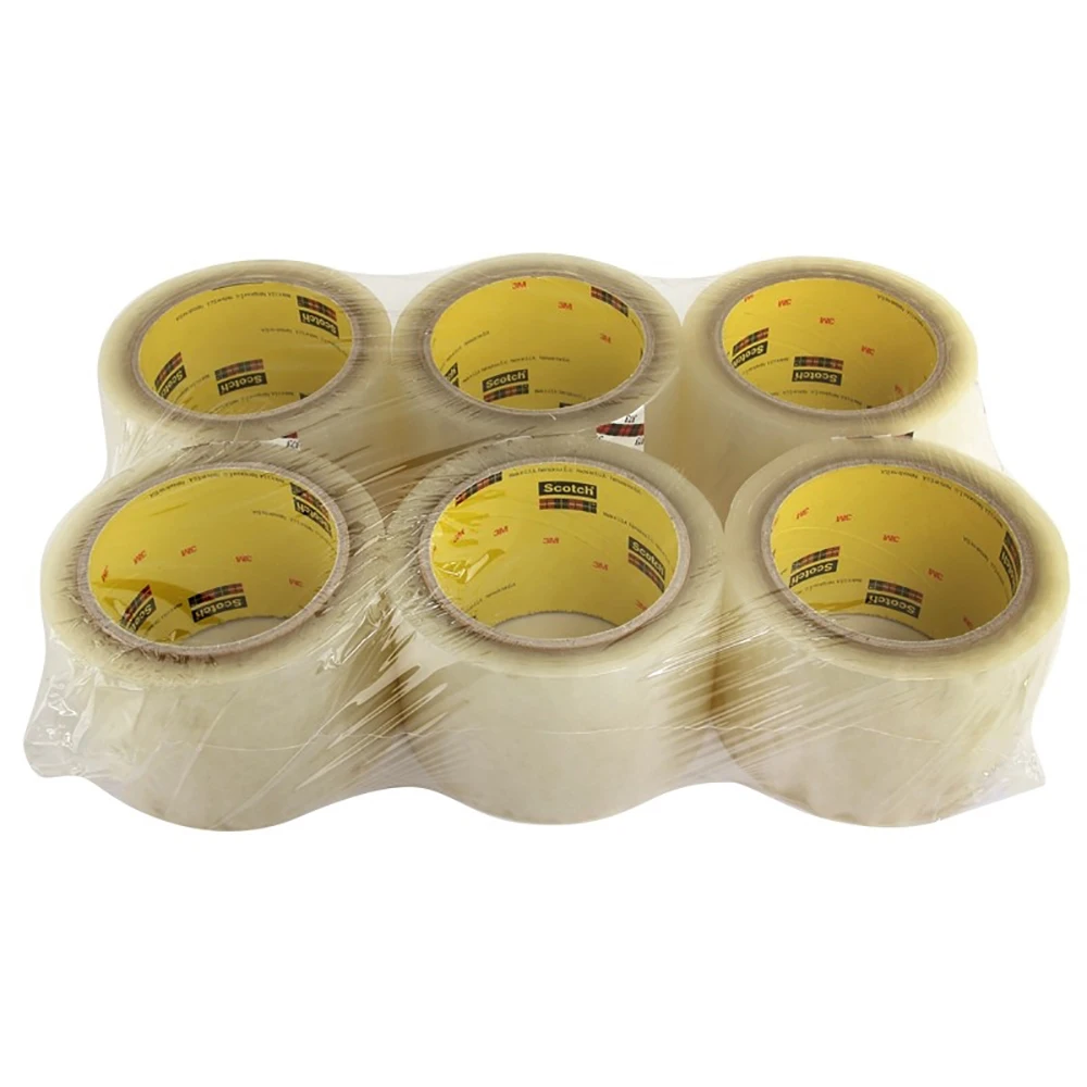 3M High Performance 373 Box Sealing Tape PVC for Heavy Duty Packaging Polypropylene Backing
