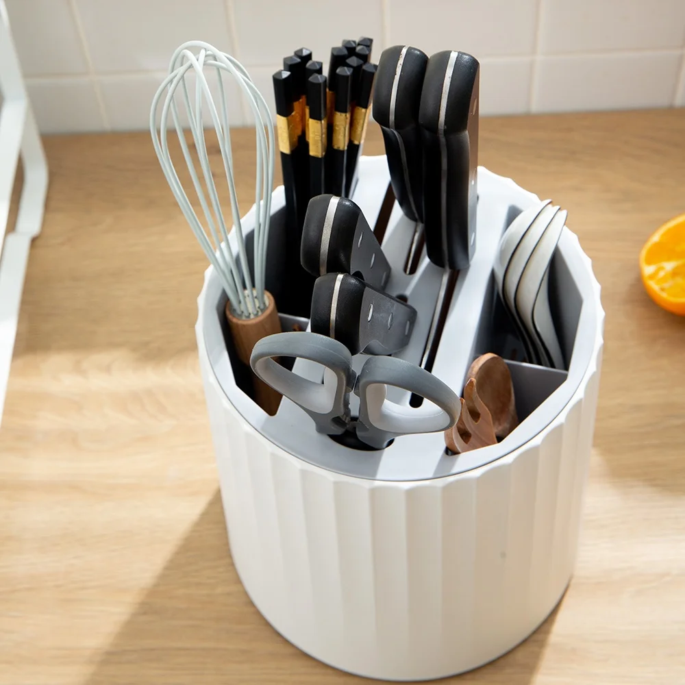 Пластиковая подставка для ложки и вилки OUK набор подставок кухонных