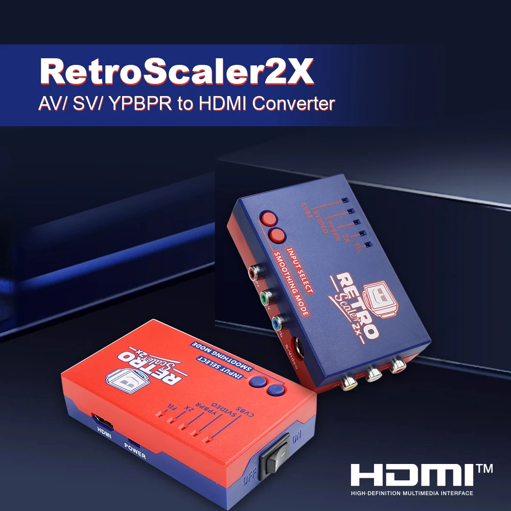 RetroScaler2x A/V to HDMI Converter for PS2, N64, NES & More