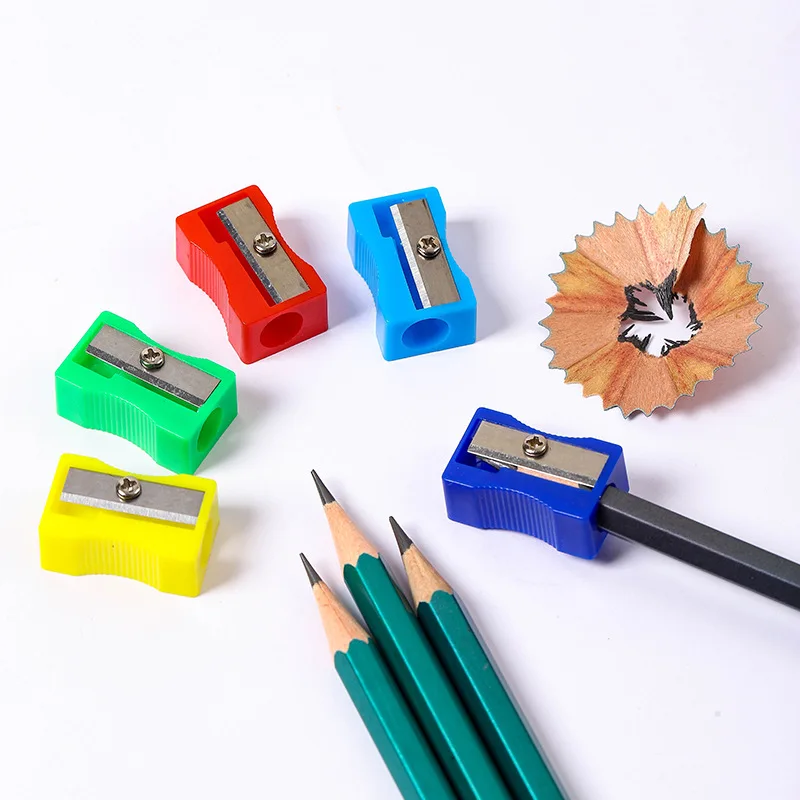 Factory Sharpener For Pencil School Custom Mini Wooden Metal Plastic