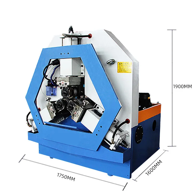 BOBO Machine hydraulic three axis thread rolling knurling machine with shown in a detail photo for this news article
