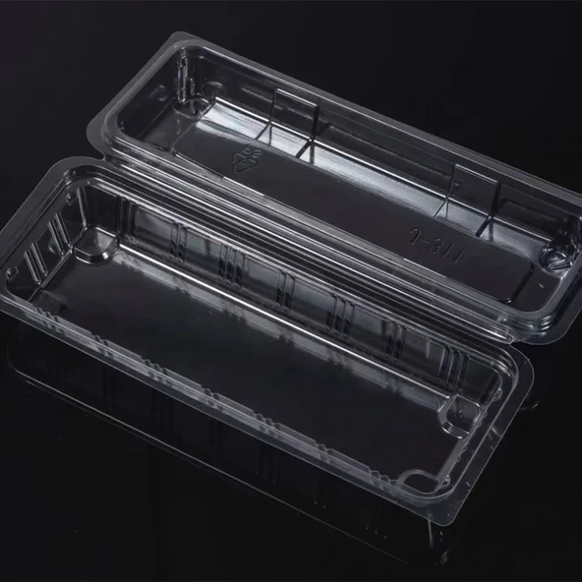 Factory Directly Wholesale Clear Plastic Food Container With Hinge Plastic Container Filling