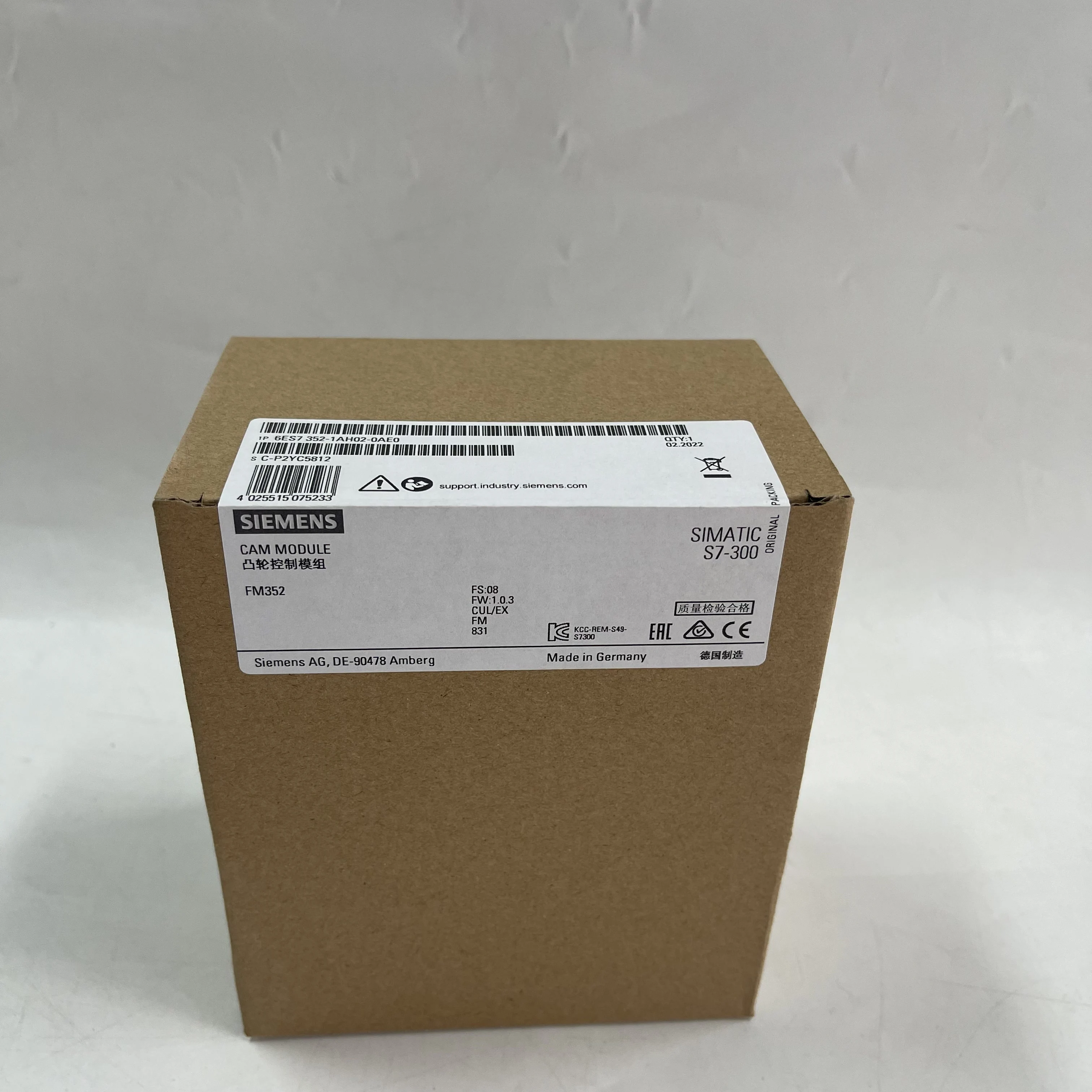 Siemens CAM Module 6ES7352-1AH02-0AE0 Siemens CAM Module 6ES7352-1AH02-0AE0