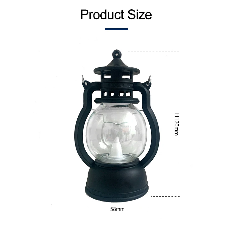 2023 Hot Selling Intriguing Metal Type Iron Small Lanterns with Lights for Home Halloween Decorations