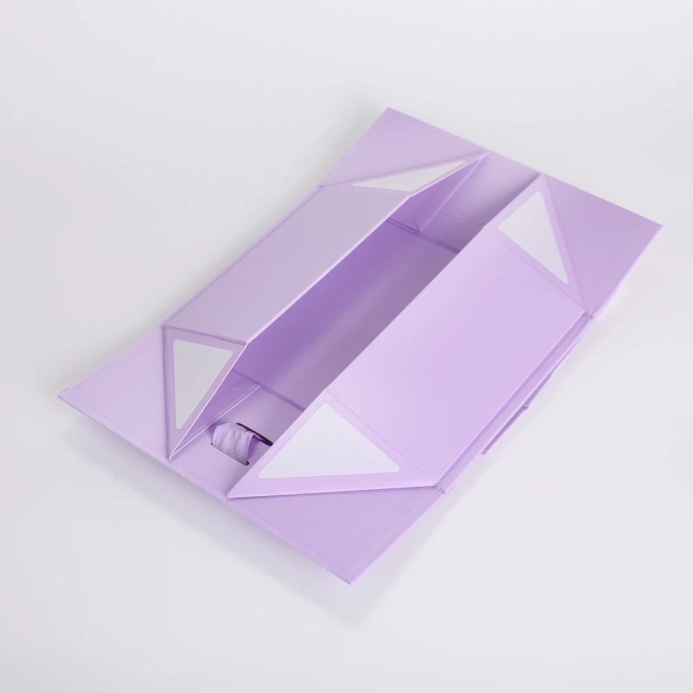 product custom printing logo rigid cardboard folding magnetic gift packaging boxes luxury cosmetic package box with ribbon308-5