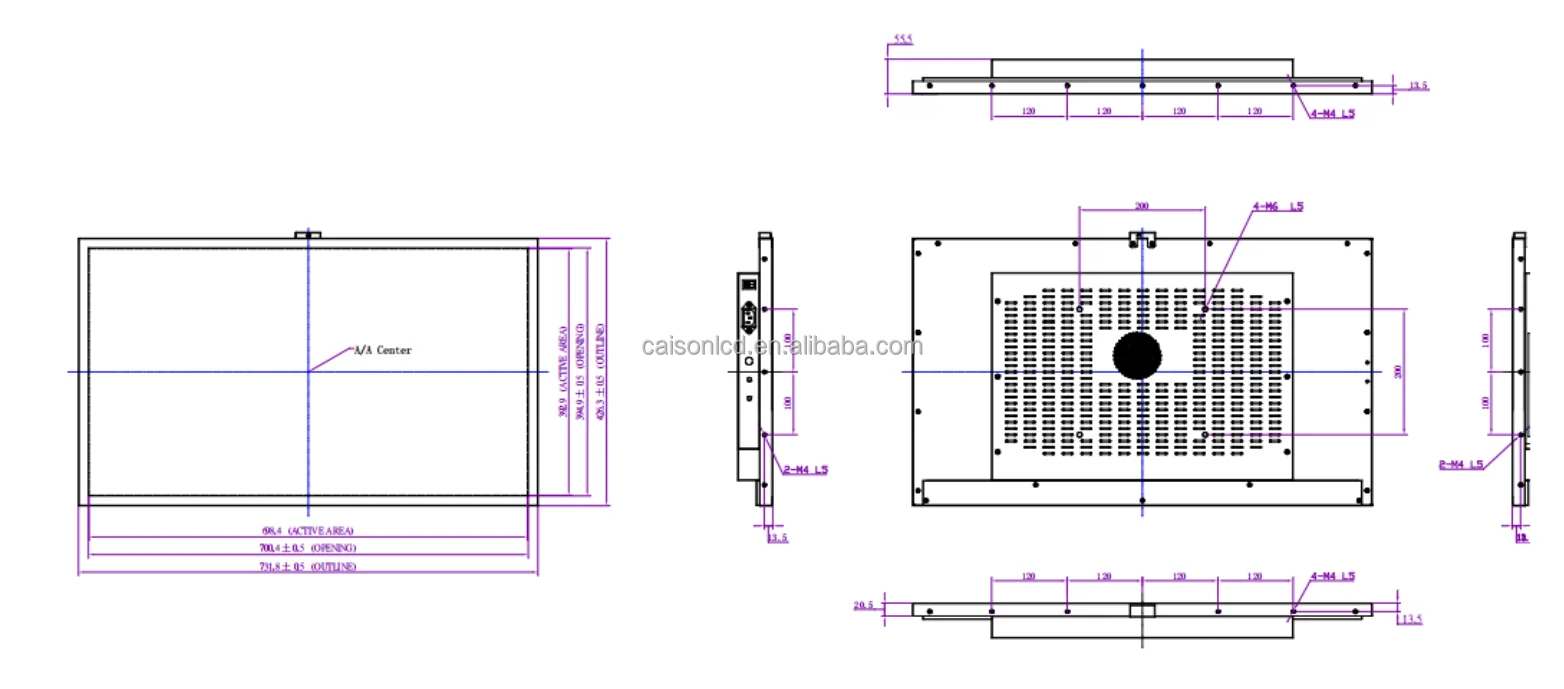 32-Inch High Brightness Display 1000-3000 nits Digital Stand Android Floor Stand Outdoor LCD Display Advertising Screen factory