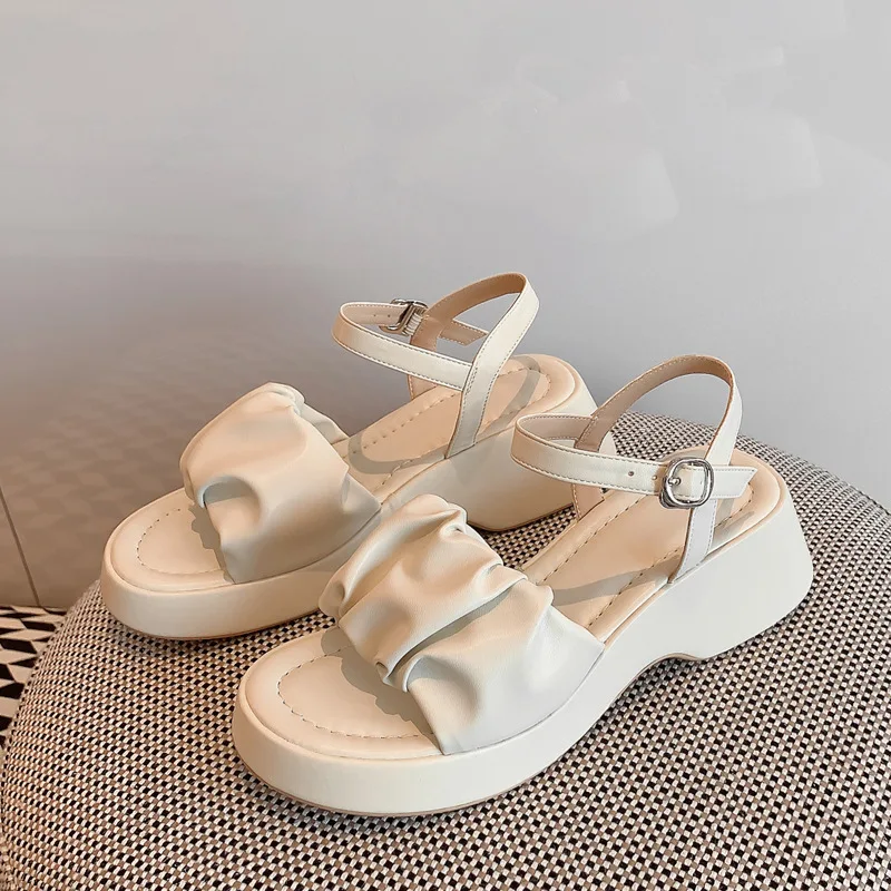 Sandalias Planas De Tacón Grueso Para Mujer,Zapatillas De Plataforma De Estilo Coreano A La Moda,Para Playa,Venta Al Por Mayor Buy Playa Sandalias Sandalias Planas De Tacón Grueso Para Mujer,Zapatillas De Plataforma De Estilo Coreano A La Moda,Para Playa,Venta Al Por Mayor Buy Playa Sandalias