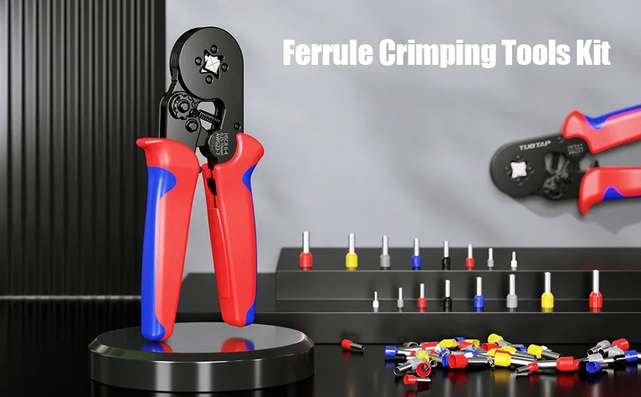Ferrule Crimping Tool Kit 0.2510mm Awg 237 Crimper Plier Kit Set With